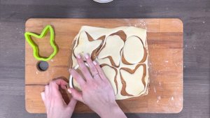 Сладкие зайчики из слоёного теста - готовим за 3 минуты!