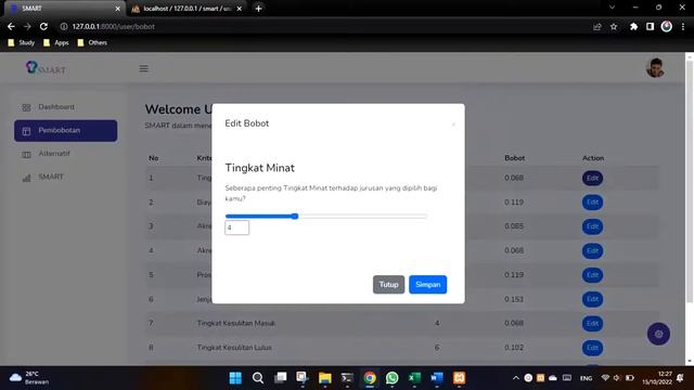 Simulasi Sistem Pendukung Keputusan | Menentukan Jurusan Kuliah | Metode SMART смотреть онлайн