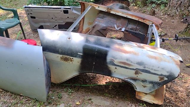 1957 Plymouth INNER FENDERS ARE HOME! pt 1 смотреть онлайн