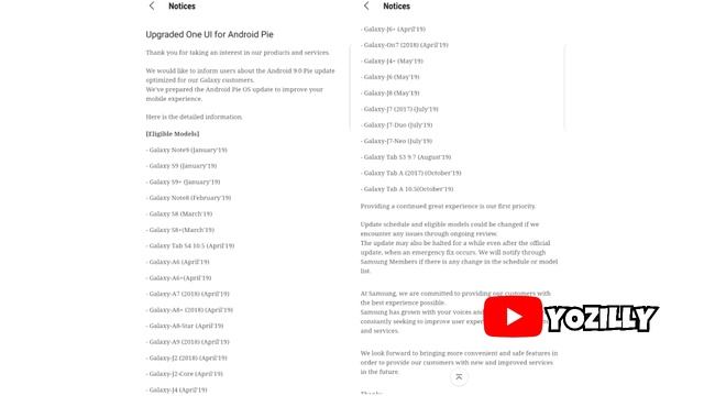 Samsung Galaxy A5 2017 official 9.0 Pie Update смотреть онлайн