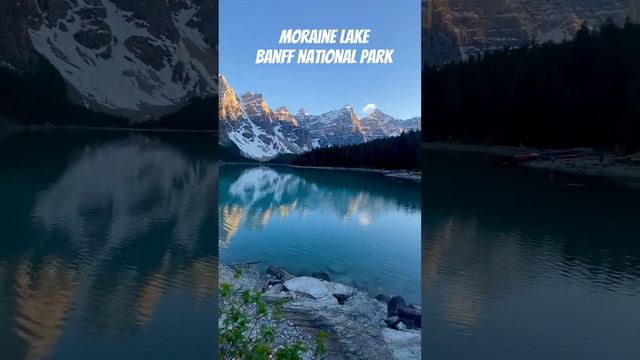 Spectacular view of Moraine Lake   #banff #morainelake #moutainview #glacier#hike #nationalpark