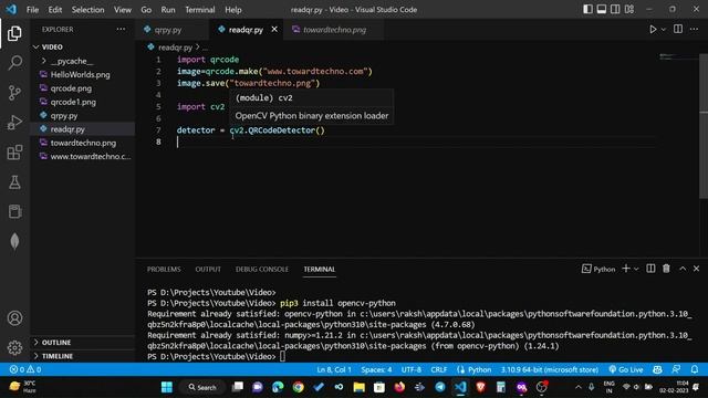 How to Create and Read QR code using 3 lines of Python? Python Tips and Tricks