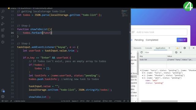 Build A Todo List App In HTML, CSS & JavaScript | Todo App In JavaScript | JavaScript Project смотреть онлайн