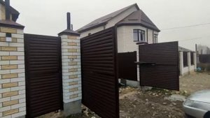 Распашные ворота жалюзи с автоматикой в ставрополе. Распашные ворота с гарантией до 3 лет!