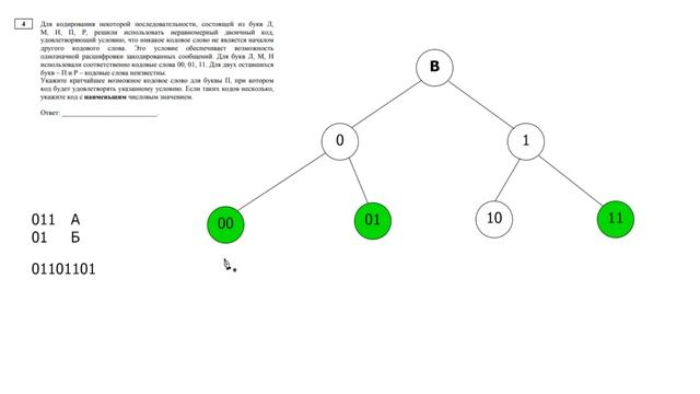 Решение Задания 4 ЕГЭ 2021 по информатике. Кодирование информации смотреть онлайн