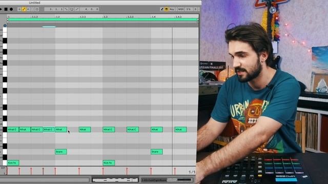 УРОКИ БИТМЕЙКИНГА: КАК ПОСТРОИТЬ ПАРТИЮ УДАРНЫХ / ABLETON / AKAI MPD226