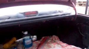 Установка газовых упоров на крышку багажника некси