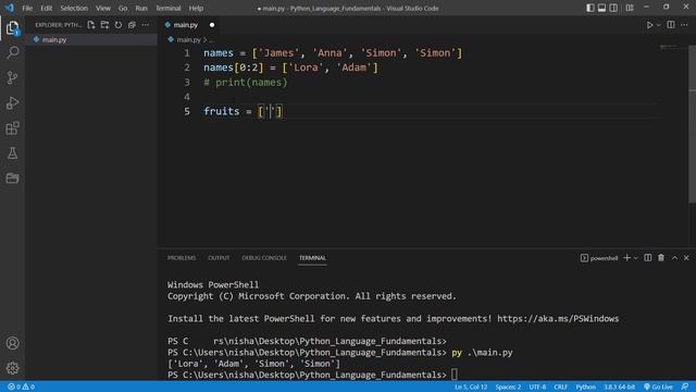 Python Tutorial for Beginners #11 - Python lists, changing and adding  items