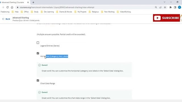 Excel Skills For Business Intermediate 1 | Week 4 | All Quiz | Coursera | Free Certificate In Excel