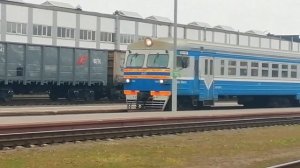 Дизель-поезд ДДБ-1-1126 (ДРБ2-017) Молодечно-Полоцк прибывает на станцию Полоцк