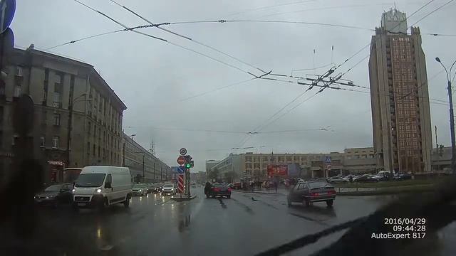 СПб, Кантемировская улица, ДТП. 29.04.2016 смотреть онлайн