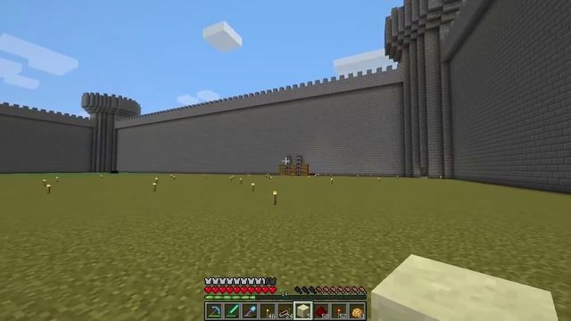 Майнкрафт выживание 20 - Ворота для замка. смотреть онлайн