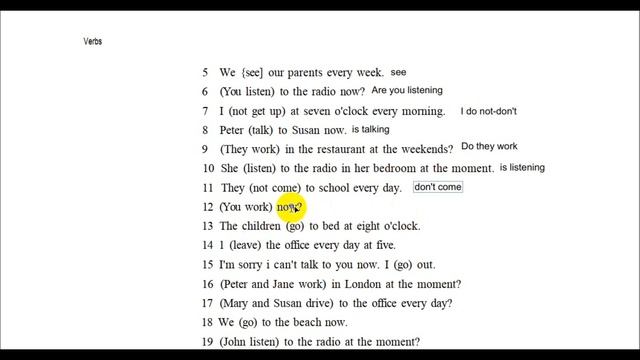 Урок-30/Present Simple vs Present Continuous: сравнение и тест/Грамматика английского языка смотреть онлайн