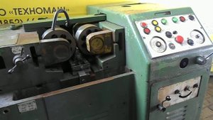 Видео в работе станка резьбонакатного UPW 12.5х70