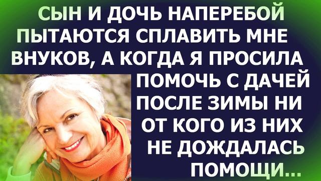 Сын и дочь просто сплавить хотят мне детей... Любовные Истории из Жизни Аудиорассказ
