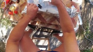 Сазан в соли на углях