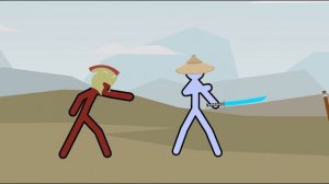 Supreme Duelist Stickman: spear vs katana (animation)