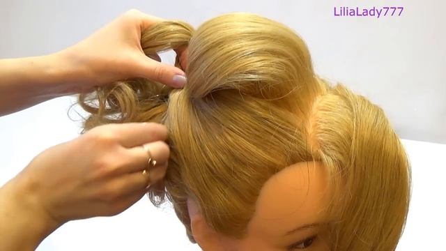 Вечерняя прическа. Праздничная прическа .Evening hairstyle