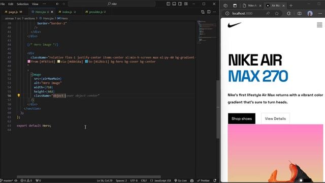 Build and Deploy a Nike Air Max Landing Page || React, Next JS 13.5 || Beginners 2023