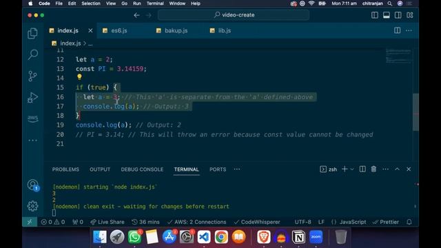 JavaScript Variables Decoded: Mastering let & const in hindi
