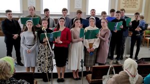 Тишина,никого рядом нет,лишь один Иисус в тишине 3.03.2024г.Церковь ЕХБ Пос.Высокий Участие Молодеж