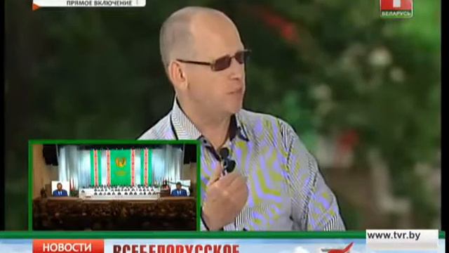 Сергей Солодовников в мобильной студии АТН
