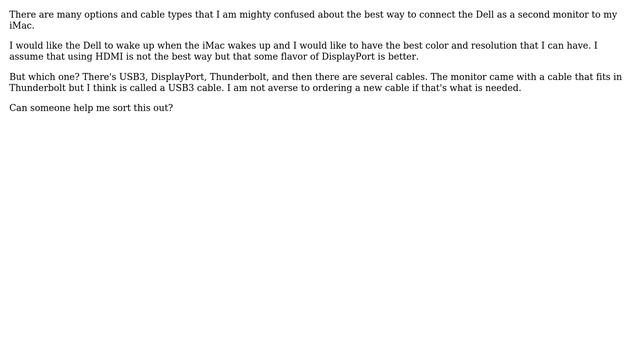 Apple: Dell USB-C Monitor (U2520D) connection to an iMac (Retina 5K, 27-inch, 2017) смотреть онлайн