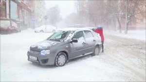 В Курганской области мощные снегопады парализовали работу общественного транспорта