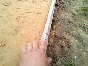 Как выровнять песок  под  брусчатку.