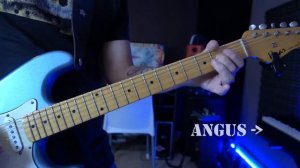 Back in black - Guitar backing track (Angus solo)