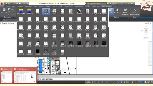 AUTOCAD Hatch patterns (.pat file) / AUTOCAD Motifs de hachures (fichiers .pat) смотреть онлайн