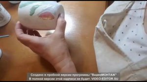 Надглазурная роспись керамики. Как расписать кружку.