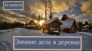 Зимние дела в деревне! Чистим крышу. Занимаемся колодцем