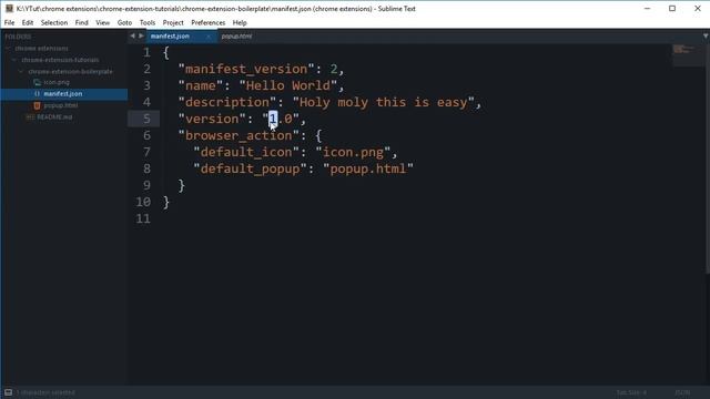 Chrome Extension Tutorial 3: manifest.json смотреть онлайн