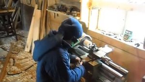 Токарь , токарный станок ТВ6М . Мастерская Ивлева Сергея .