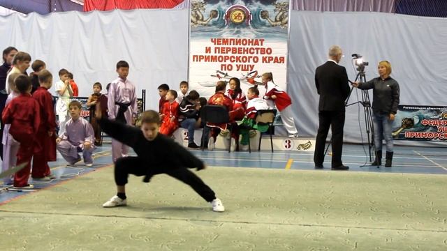 Чемпионат приморского края по ушу 25.10.2015г. - Мурзакаев Никита. смотреть онлайн