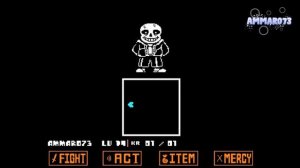 1 HP (glass soul) ||Sans battle NO HIT|| Undertale GODHOME