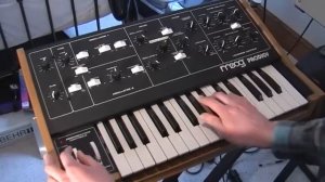 Moog Prodigy synthesizer demo