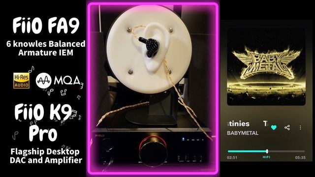 【Sound Demo】FiiO FA9 & FiiO K9 Pro ESS ♪"Tales of the Destinies"_BABYMETAL смотреть онлайн