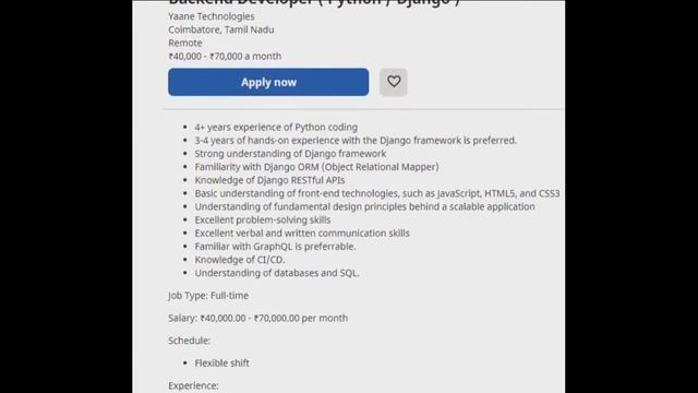SOFTWARE DEVELOPER JOB | WANTED FRESHER | EXPERIENCED | JAVA PYTHON DJANGO PHP MYSQL C C++ | JOBS