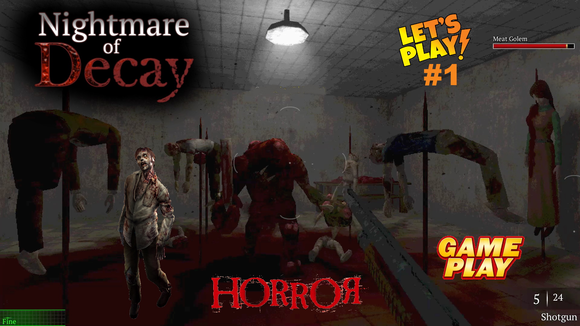 Nightmare of Decay ✅ Хоррор игра стиля Resident Evil ✅ Прохождение №1 ✅ Начало / Первый  Босс