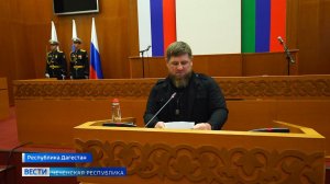 Рамзан Кадыров принял участие в церемонии вступления в должность Главы Дагестана Сергея Меликова