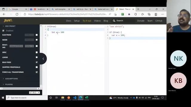 JavaScript Quiz II - ES6 vs vanilla JavaScript | let vs const |