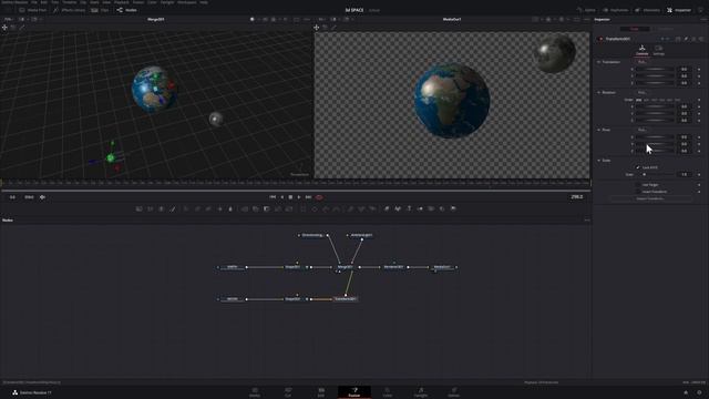 Создаем 3D Планету в Davinci Resolve Fusion | Космическое Пространство в Давинчи Резолв.