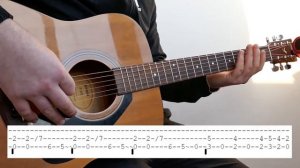 Простой разбор Рифа Metallica - Enter Sandman \ Ентер Сендман на Акустике \ гитара для новичко