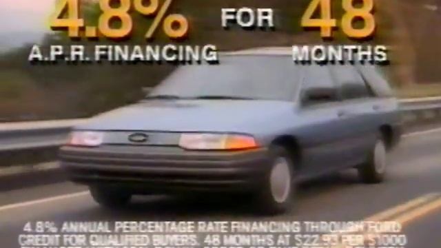 1991 Ford Escort commercial - 1990 смотреть онлайн