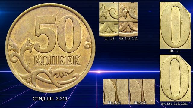 50 копеек 2003 года. Стоимость монет. Определение разновидностей. Редкие монеты.