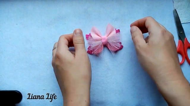 Hair Bows Tutorial Bows with felt 2 Ideas💓 #tutorial смотреть онлайн