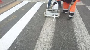 Механизировенное нанесение холодного пластика Таурефлекс Д1249