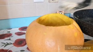 Фаршированная тыква с мясом и картошкой в духовке